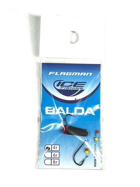 Зимняя приманка Flagman Balda Black/Red 8г FB-BLRD-08 фото