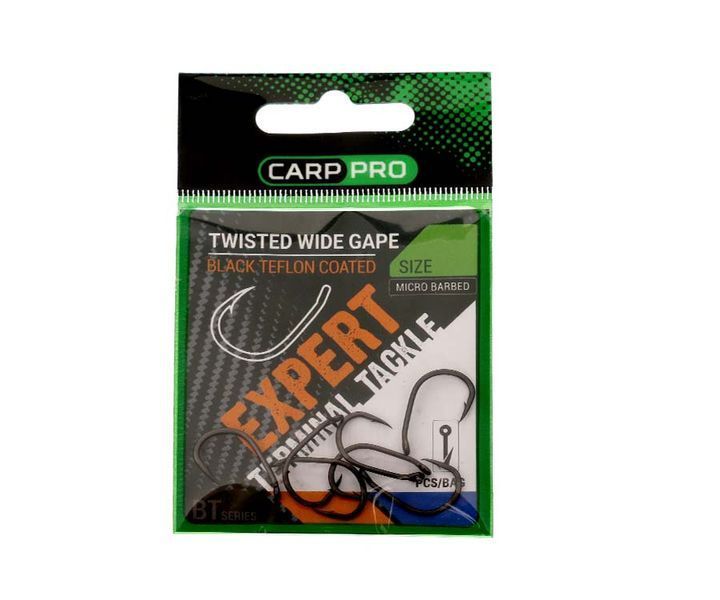 Крючки Carp Pro Twisted Wide Gape BT Series №4  CPTWGT4 фото