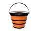 Ведро силиконове с крышкой Forrest Folding Bucket Orange with cover 10л FFB10O-C фото 1