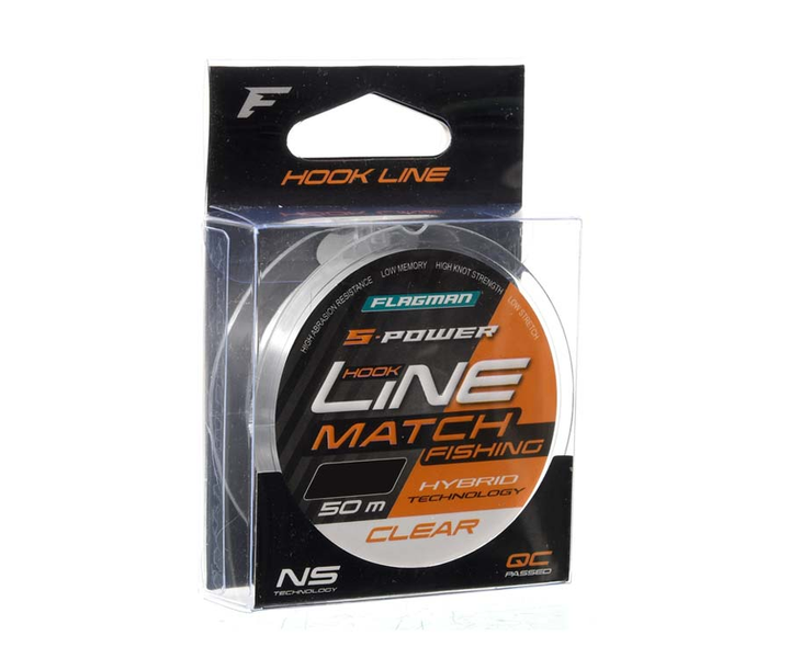 Леска Flagman S-Power Hook Line New Clear 50м 0.16мм 3.5 кг SPHLN50016 фото