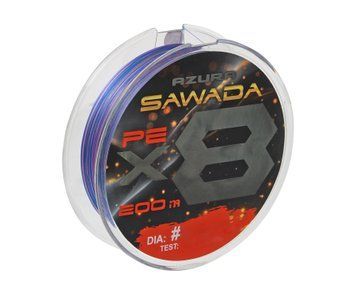 Шнур Azura '25 Sawada X8 Multicolor 200м #0.8 0.148мм S8-08 фото