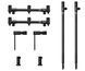 Набір стійок із буз-барами для трьох вудлищ Carp Pro Rondel 3 Rods Stand Kit cprrsk3 фото 1