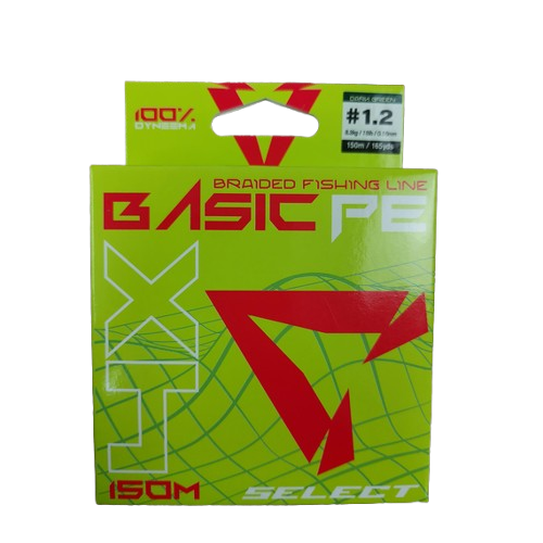 Шнур Select Basic PE 150m 0.18mm 22lb/9.9kg темно-зелений 310007 фото