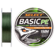 Шнур Select Basic PE 150m 0.18mm 22lb/9.9kg темно-зелений 310007 фото 1
