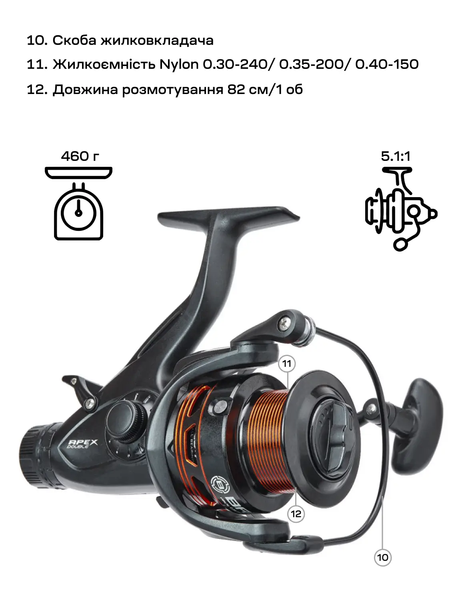 Котушка Brain Apex Double Baitrunner 5000 6+1BB 5.1:1 60000 фото