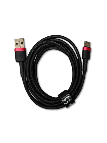 Кабель Baseus cafule Cable USB For Type-C 2m Red/Black TC2 фото